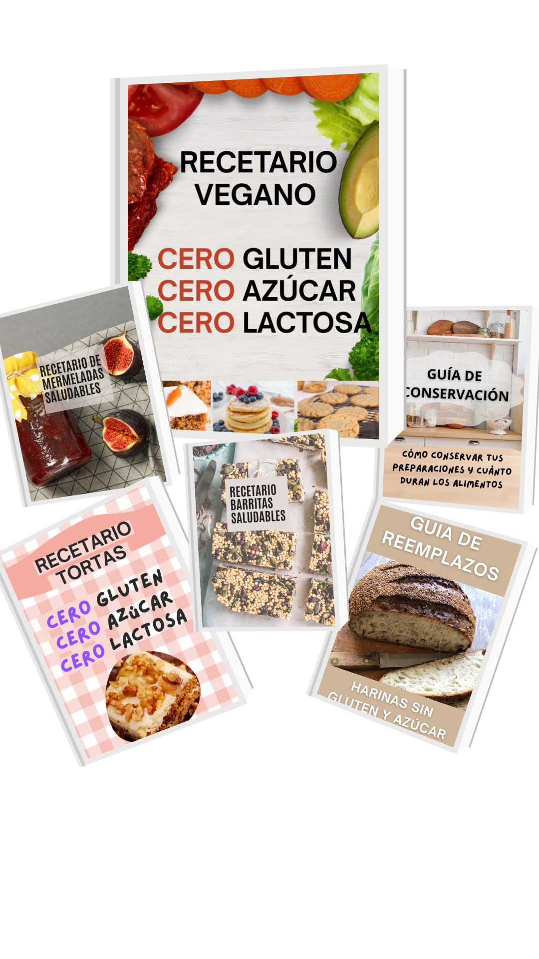Recetario Vegano + 5 BONOS IMPERDIBLES DE REGALO