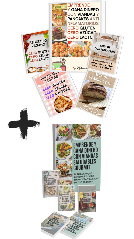 COMBO SUPER OFERTA Emprende con Viandas saludables + Emprende con Viandas Antiinflamatorias